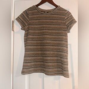 Striped Short Sleeve Top